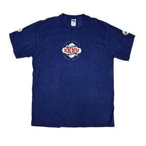 Vintage Super Bowl XXXV Shirt Mens XL Blue NFL Football Miller Lite 00s